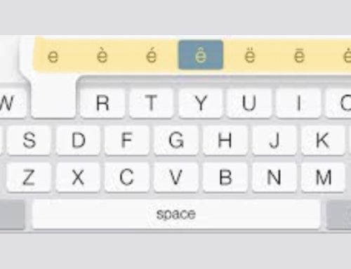 Type Accented Letters on iPads