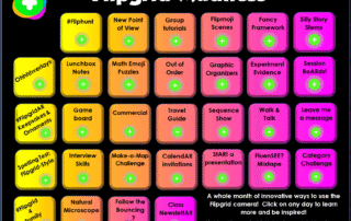 Flipgrid Madness Calendar of 31 Ideas for using Flipgrid - made in Genially